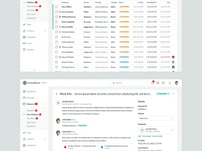 InnovaShare Web App app application business company contract dashboard design innovation interface investment marketplace money product startup tech ui ux web website work