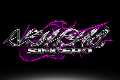i like chrome effect 3d animation branding design graphic design logo
