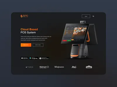 SIPO CLOUD POS UI ui uiux web design