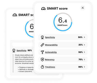 smart goal scores goals ui