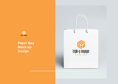 Paper Bags mockup branding design graphic design logo