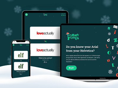 Foney Fonts - Christmas Edition animation app branding christmas design fonts game graphic design identity illustration logo snow typography ui ux vector web web design website