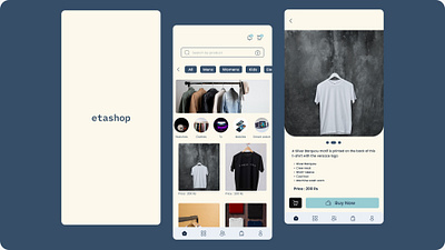 etashop app branding graphic design illustration typography ui ux vector