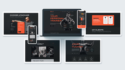 Personal Trainer Ui Design branding graphic design logo ui