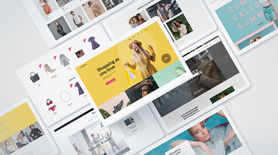 E-commerce website design Ui branding graphic design logo ui