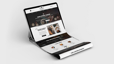 Coffee Shop Ui design ui website design