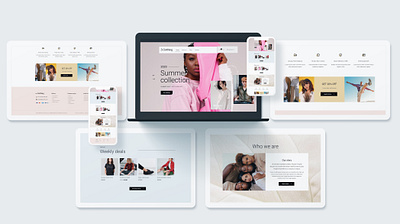 Clothing Website Ui Design branding graphic design logo ui