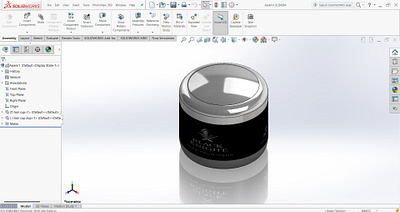 Hair-jell cup for manufacturing 3d 3d design 3d maker 3d model 3d modeling 3d object 3d printing animation design model printing product design rendering solidwork