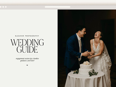 Showit Wedding Guide Template