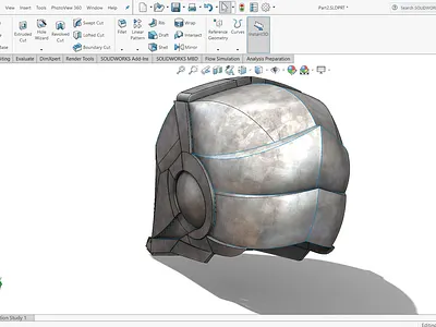 Helmet design for 3D character 3d 3d design 3d maker 3d model 3d modeling 3d object 3d printing design model printing rendering solidwork