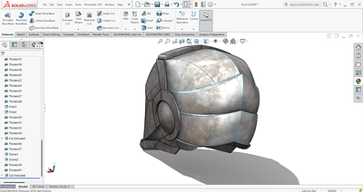 Helmet design for 3D character 3d 3d design 3d maker 3d model 3d modeling 3d object 3d printing design model printing rendering solidwork