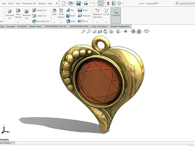 Pendant design for 3D printing 3d 3d design 3d maker 3d model 3d object 3d printing design jeweler jeweler design model printing rendering solidwork