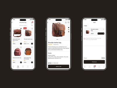 App shop bag buy cart city clothes ios iphone mobile sale shop store ui urban ux