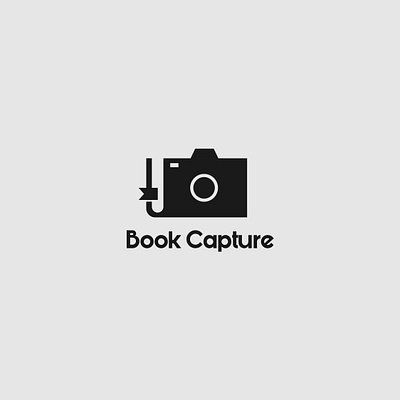 Book Capture logo book brand identity branding camera capture design illustrator logo logo design minimalist typography vector