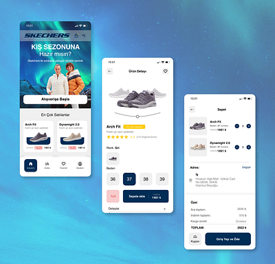 Skechers Mobile APP design figma mobile mobileapap product design ui ux