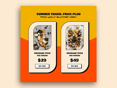 Food price table for travel agency brutal brutalism brutalist design card design digital flat minimal neobrutalism plan price product retro trend website