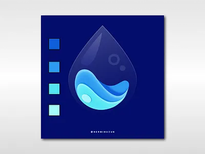 Illustration of water drop abstract background branding design graphic design illustration layers logo ui water waterdrop