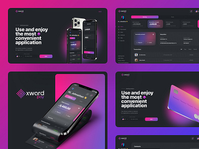 XWard Pay branding design design concept illustration shots ui ux web