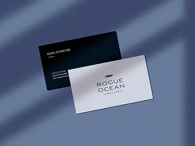 Business card / Rogue Ocean brand design branding business card business card design design graphic design logo simple design