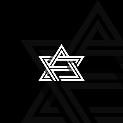 AF Pyramid Star Logo brand design graphic design logo logotype vector