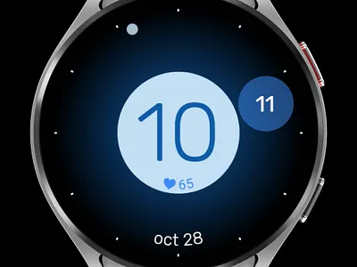 Bubble Colors Watch Face graphic design ui watch face