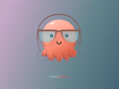 Octopus branding design illustration logo