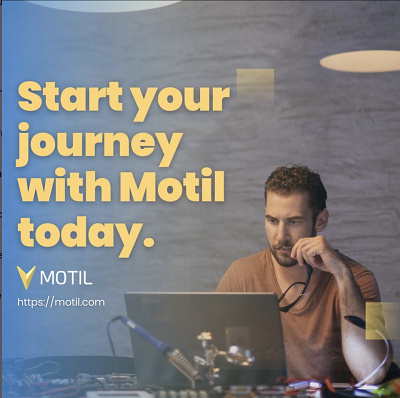 Motil Ad 3 of 3 branding design graphic design logo logotype typography