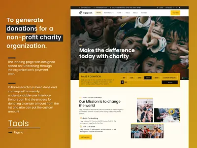 Donations for a non-profit charity organization. branding business website charity website design dribbble graphic design mobile responsive design non profit non profit organizaion typography ui ui design uiux user interface ux design ux research website design