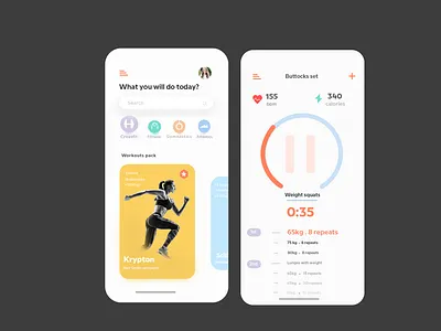 Fitness app design app design graphic design ui ux ux uiux design