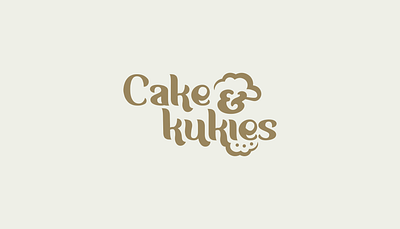 Cake & Kukies Bakery Logo bakery logo brand mark branding cake logo cookies logo logo typo typography