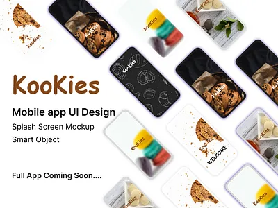 A mobile app UI splash screen app design branding online shop ui ux