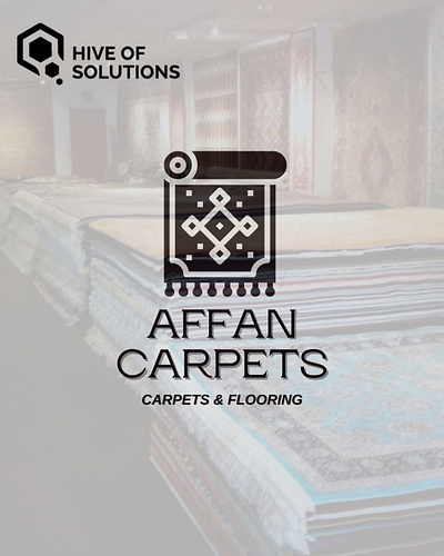 Logo for Affan Carpets Designed By: Hive of Solutions affancarpets branding graphic design hiveofsolutions identity logo