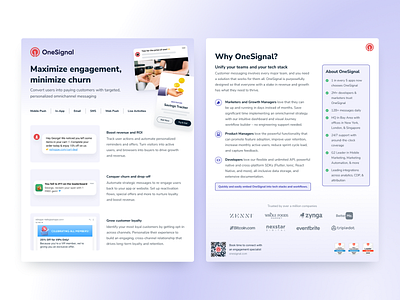 2025 One Pager Visual Refresh customer engagement design one pager onesignal