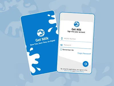 Get Milk app branding design graphic design illustration logo typography ui ux vector