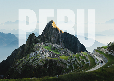 PERU banner branding design figma graphic design travel typography ui uiux ux