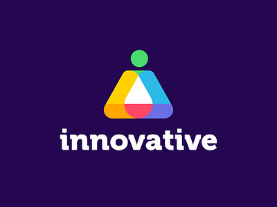 Innovative logo design 3d 7 color branding coloful gradient i logo i v logo design illustration lab labrotory lettermark logo logo concepts logodesign man logo modern logo pepole logo triangle v logo wordmark