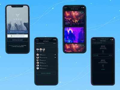 Venu app branding design graphic design illustration ios iphone logo typography ui ux vector