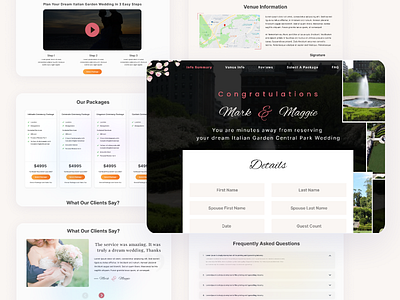 Wedding Planner website UI/UX app app design app ui design illustration logo ui ui ux ui ux design website ui wedding planner website