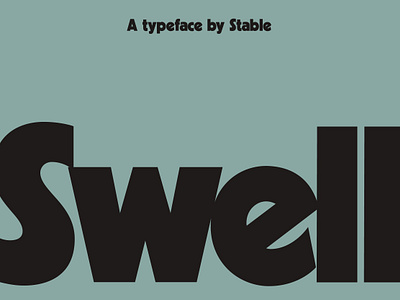 Swell - Display Font