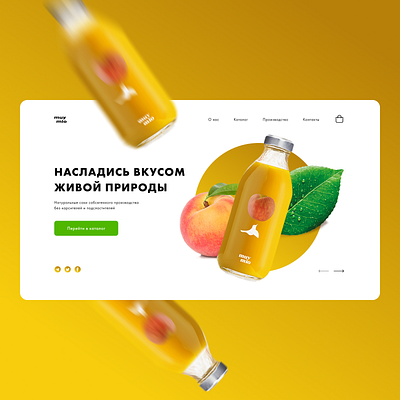 Fruit juice fruit fruit juice juice landing landing page online store ui ux web design web designer