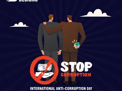 International Anti-Corruption Day branding design graphic design illustration post soicalmedia vector