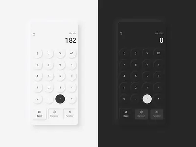 Daily UI 004 ⏤ Calculator calculator daily ui neumorphism ui ui