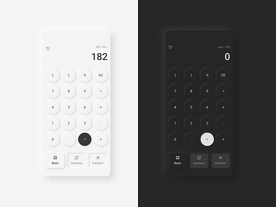 Daily UI 004 ⏤ Calculator calculator daily ui neumorphism ui ui