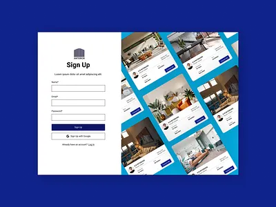 Sign up page branding design graphic design illustration typography ui ux vector web design