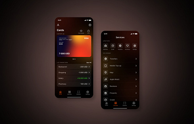 Personal Banking app application bank banking cards clear design interface ios mobile money product transactions ui uidesign uiux userexperience userinterface