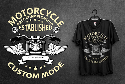 MOTORCYCLE T-SHIRT DESIGN bike t shirt custom t shirt design design illustration motorbike bike tee motorcycle tshirt t t shirt t shirt design t shirt illustration t shirt mockup t shirts tshirt tshirt design tshirt t shirt typography typography tshirt