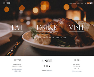Juniper - Website Template - Squarespace app art blog concept design graphic design illustration online store photography squarespace squarespace design template theme ui ui design ux ux design web design web development website