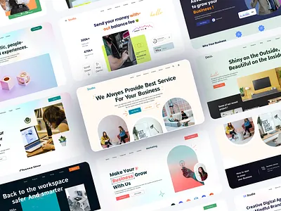 Agency Website Design Exploration agency amazing design branding business clean design creative work creativity design designer exploration homepage landing page landing page design logo typography ui uiux ux webdesign website