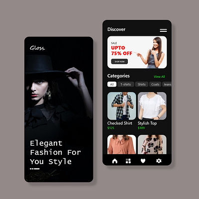 Shopping App-UI Design app branding design graphic design illustration logo ui uiux ux vector