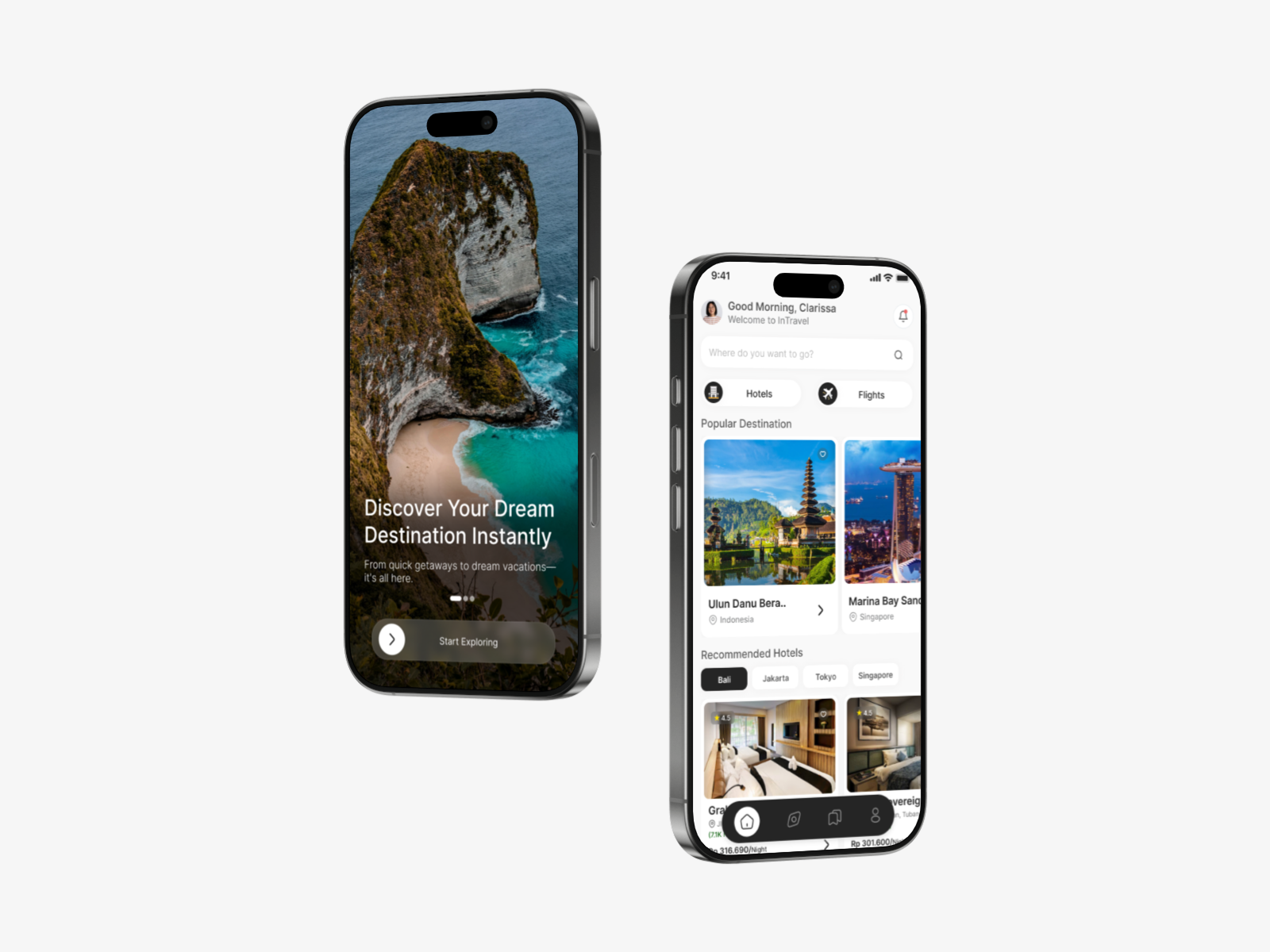 inTravel - Travel Book App mobileapp travel travel book app travelapp ui uidesign uiux
